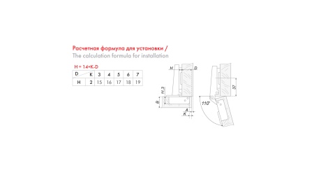Петля без пружины  накладная Slide-On, с планкой  фото в интернет-магазине МКФ