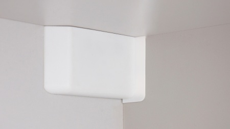 Навес для шкафа с заглушками и крепежом сталь, белый фото в интернет-магазине МКФ