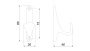 Крючок мебельный ЛУИС, матовый черный фото в интернет-магазине МКФ