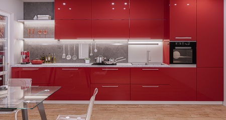 Красный глянец  Р106/600 16*1220*2800 Kastamonu* фото в интернет-магазине МКФ