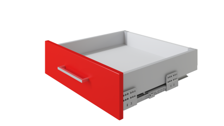 Комплект ящика СТАРТ SOFT  86*450 с прямыми боковинами, серый фото в интернет-магазине МКФ