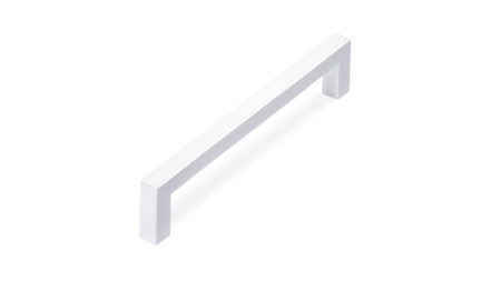 Ручка скоба QUADRA 128, белый  фото в интернет-магазине МКФ