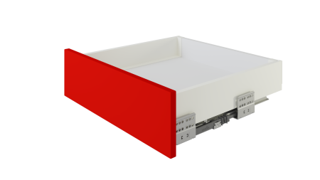 Комплект ящика СТАРТ  PUSH  450 с прямыми бок. 86мм, белый(вывод) фото в интернет-магазине МКФ