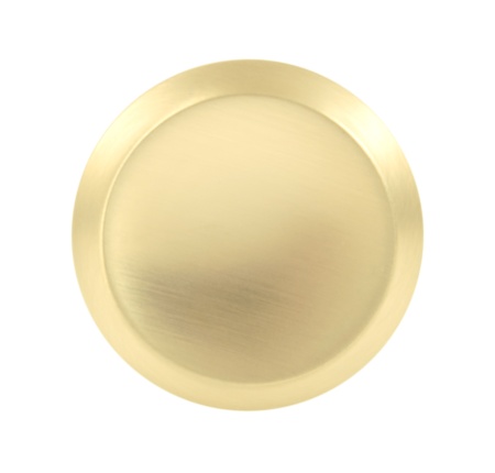 Ручка кнопка UTA, мат. брашир. сатин. золото фото в интернет-магазине МКФ