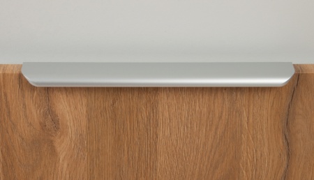 Ручка торцевая MONTE  300, сатиновый хром фото в интернет-магазине МКФ