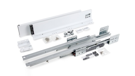 Комплект ящика СТАРТ  PUSH  450 с прямыми бок. 86мм, белый(вывод) фото в интернет-магазине МКФ