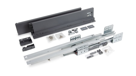 Комплект ящика СТАРТ  PUSH  450 с прямыми бок. 86мм, графит фото в интернет-магазине МКФ