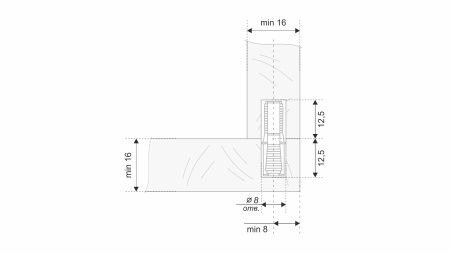 Стяжка d8 мм быстрого монтажа* фото в интернет-магазине МКФ