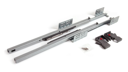 Направляющие  B-slide 500 скрыт.монт, надвижной монтаж, с доводчиком фото в интернет-магазине МКФ