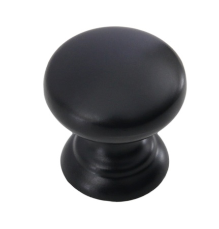 Ручка кнопка URSULA, матовый черный фото в интернет-магазине МКФ