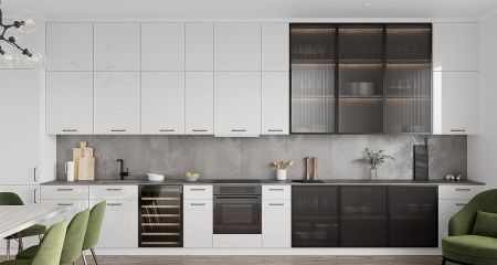 Линии на белом  EVOGLOSS Р200/621 МДФ Kastamonu 2800*1220*18* фото в интернет-магазине МКФ