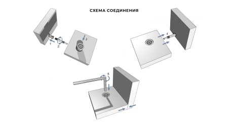 Стяжка для кроватей и столов (вывод) фото в интернет-магазине МКФ