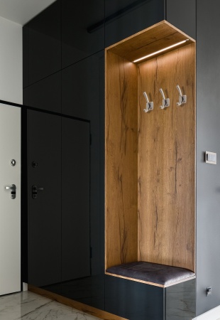 Крючок мебельный HENRY, атлас. сатиновый никель фото в интернет-магазине МКФ