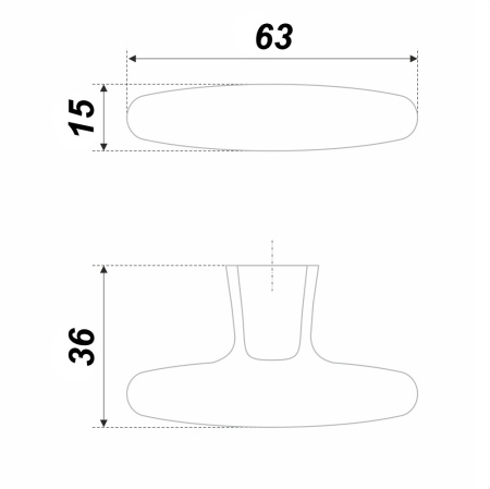 Ручка кнопка THOR, черный никель (вывод) фото в интернет-магазине МКФ
