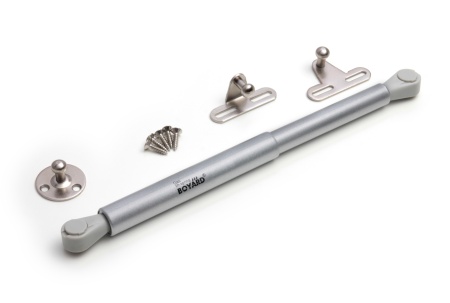 Газовый лифт  80N открытие вверх с промежуточной фиксацией серый(вывод) фото в интернет-магазине МКФ