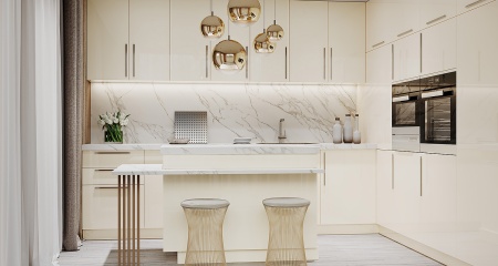 Крем глянец EVOGLOSS Р102/605 МДФ Kastamonu 2800*1220*16  фото в интернет-магазине МКФ