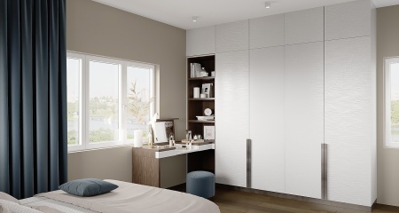 Волна  белая Глянец EVOGLOSS Р232 МДФ Kastamonu 2800*1220*18* фото в интернет-магазине МКФ