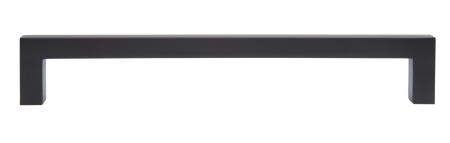 Ручка скоба QUADRA 160, матовый черный фото в интернет-магазине МКФ