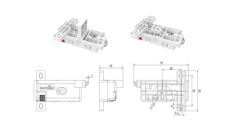 Универсальный стабилизитор для широких выдвижных ящиков с метал.боковинами и из плит.материалов фото в интернет-магазине МКФ Универсальный стабилизитор для широких выдвижных ящиков с метал.боковинами и из плит.материалов фото в интернет-магазине МКФ