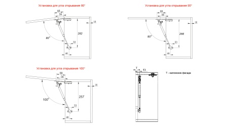 Газовый лифт  80N с амортизацией графит фото в интернет-магазине МКФ
