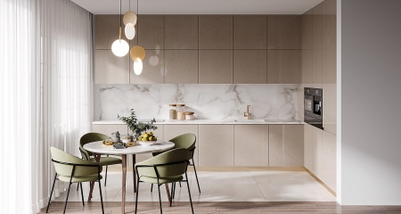 Земляной латте Глянец  EVOGLOSS Р674 МДФ Kastamonu 2800*1220*16  фото в интернет-магазине МКФ